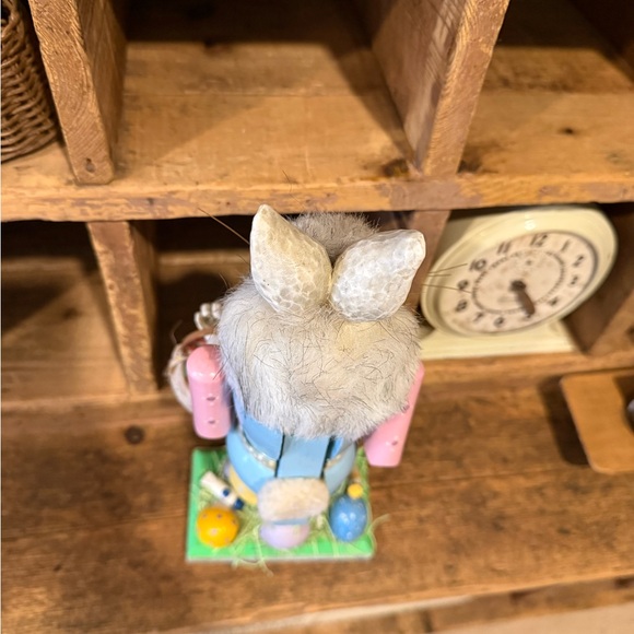 Vintage Inspired Whimsical Rabbit Nutcracker with Pastel Colors - Picture 11 of 15